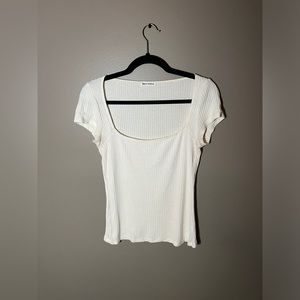 Cream Reformation Bardot Top